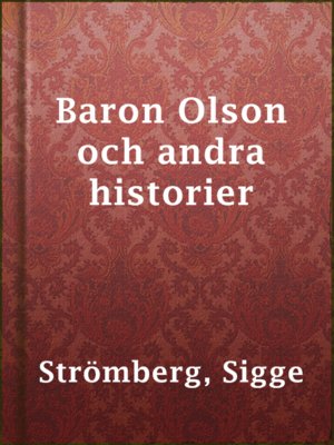 cover image of Baron Olson och andra historier